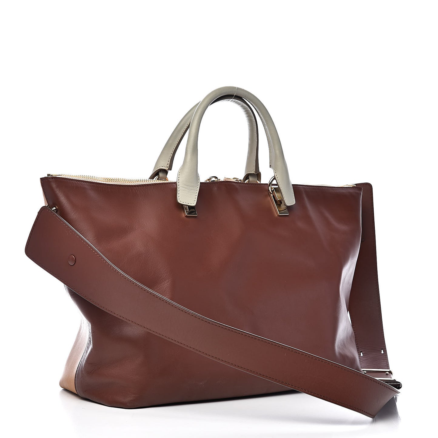 Smooth Calfskin Large Baylee Tote Yummy Cookie