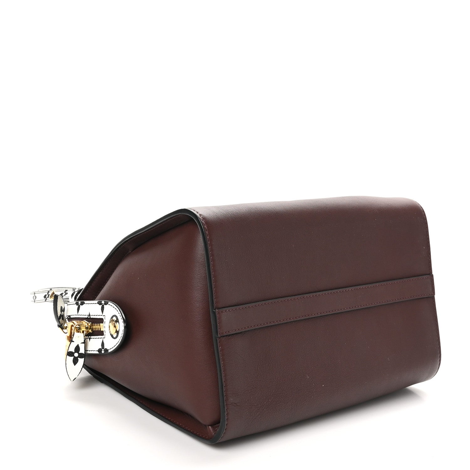 Louis Vuitton Calfskin Colored Monogram Speedy Amazon Chocolate White 4 of 9