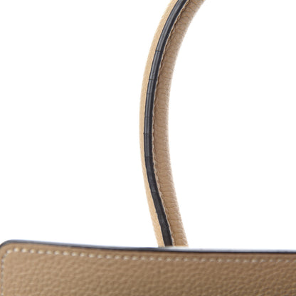 Celine Drummed Calfskin Micro Luggage Dune 8 of 14