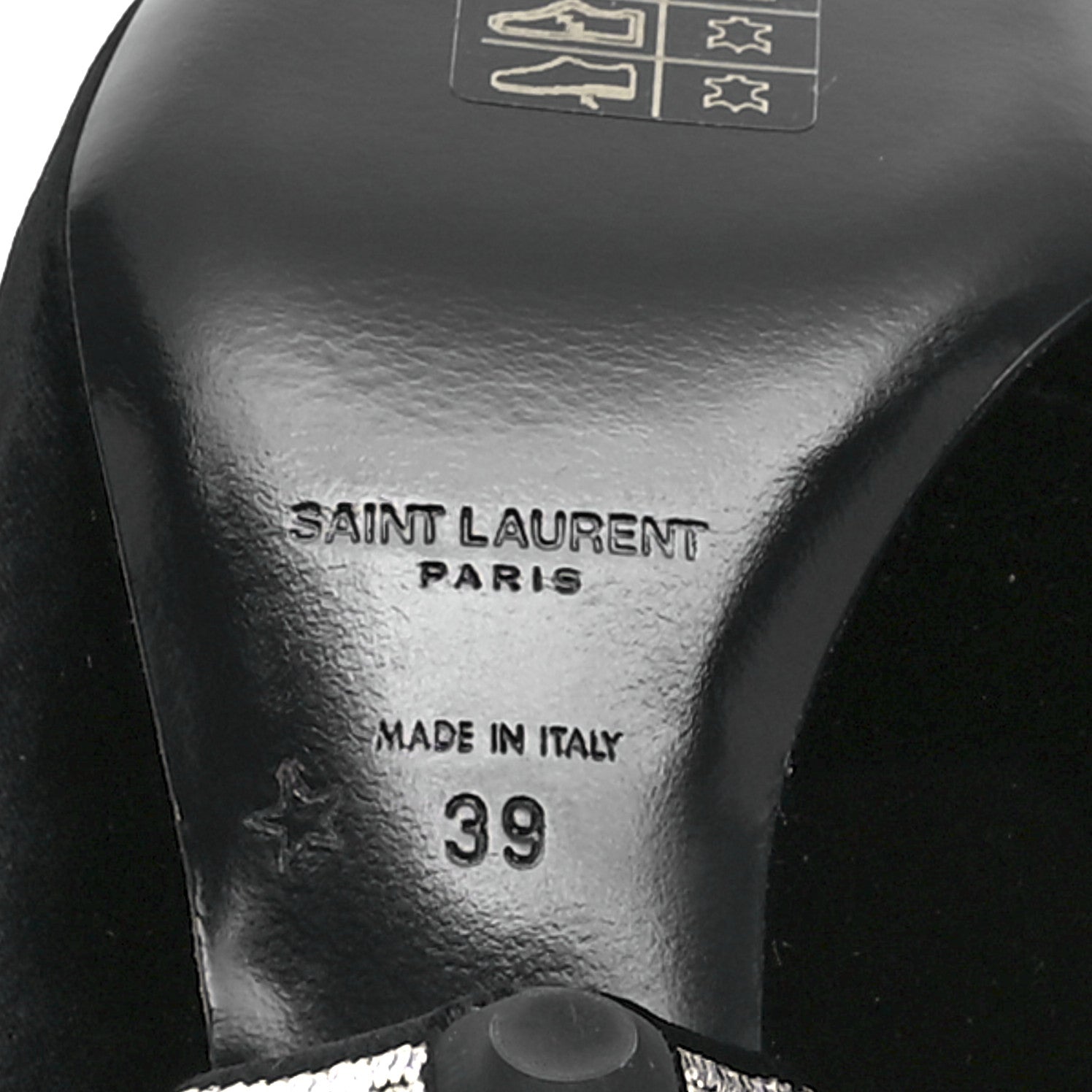 Saint Laurent Velluto Master Crystal Embellished Blaze 45 La Strass Ankle Boots 39 Black 8 of 10