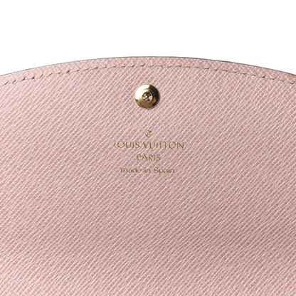Louis Vuitton Damier Ebene Caissa Wallet Rose Ballerine 5 of 8