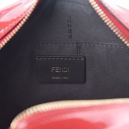Fendi Vitello Vernice Mou Karligraphy Embossed Camera Case Rosso Cardinale 6 of 8