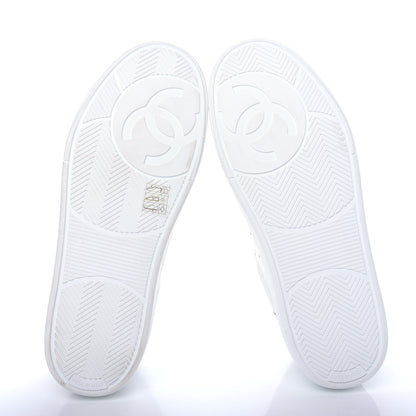 Chanel Calfskin Womens Logo Sneakers 40.5 White 6 of 11