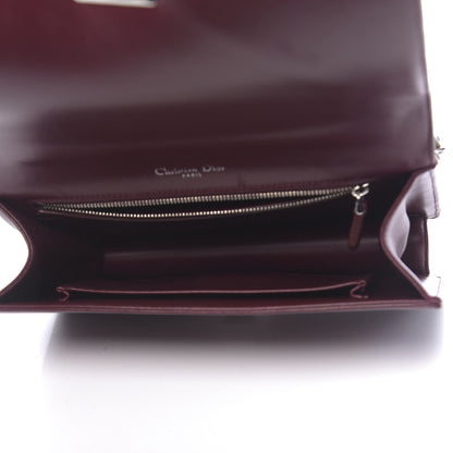 Christian Dior Lambskin Sequin Medium Diorama Flap Bag Plum 5 of 11