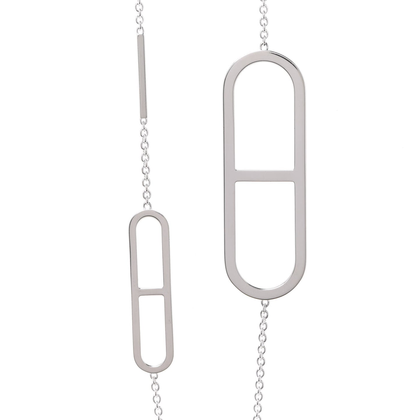 Sterling Silver Ever Chaine d'Ancre Long Necklace 120