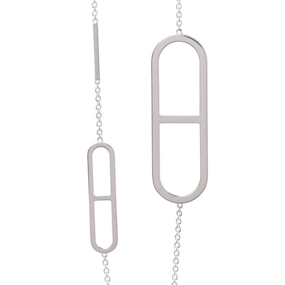 Hermes Sterling Silver Ever Chaine d'Ancre Long Necklace 120 3 of 5