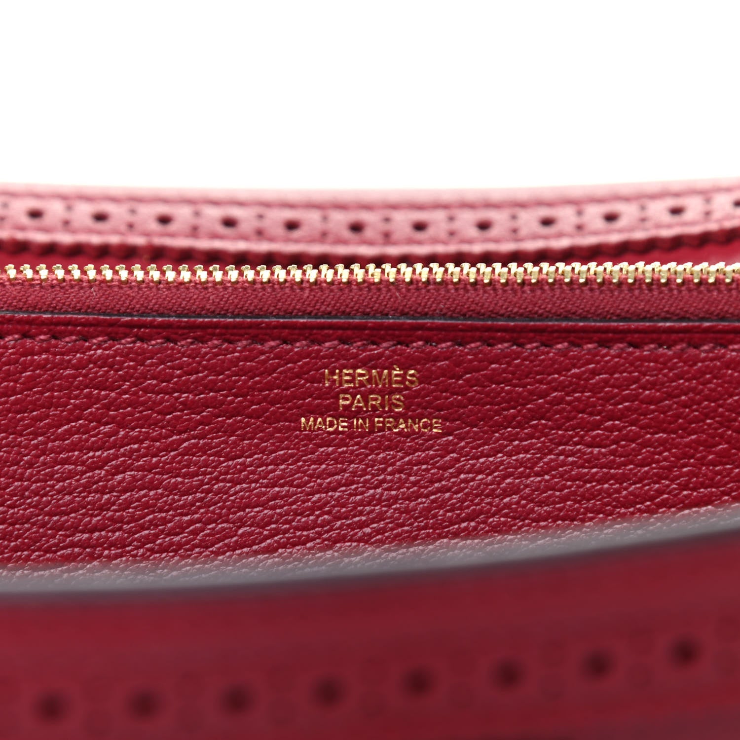 Hermes Swift Ghillies Kelly Longue Wallet Rouge Grenat 6 of 6