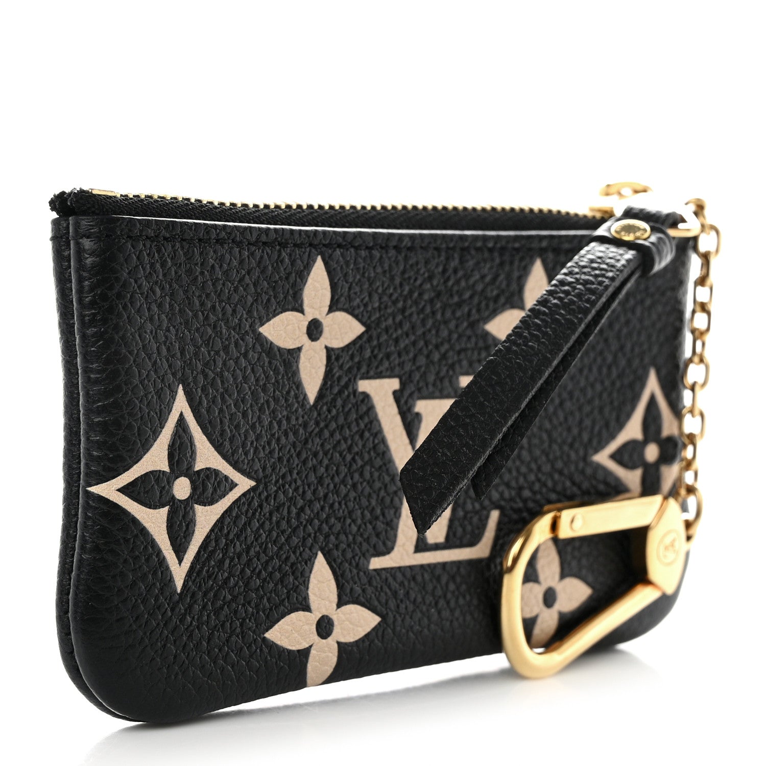 Louis Vuitton Empreinte Monogram Giant Key Pouch Black Beige 3 of 10