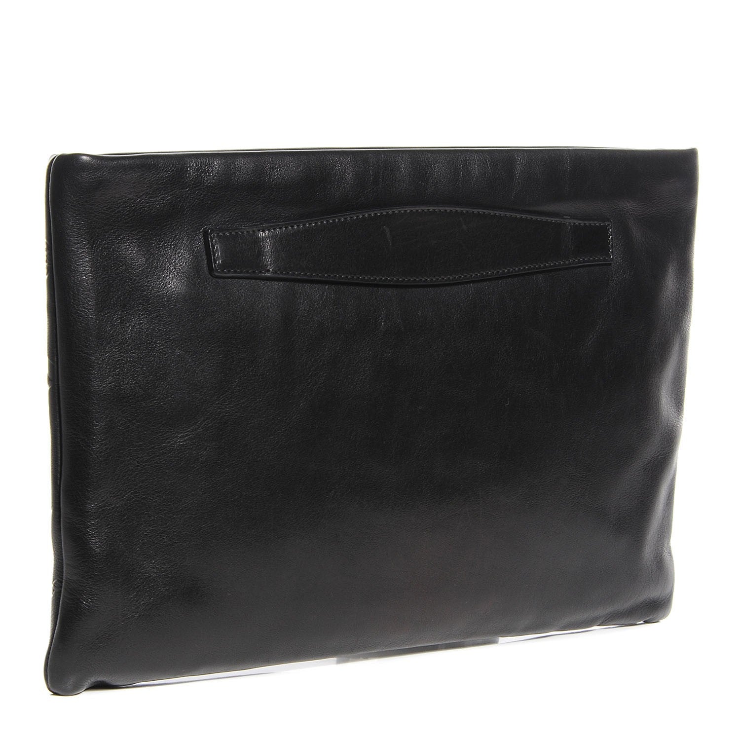 Prada Nappa Embossed Logo Clutch Nero Black 3 of 11