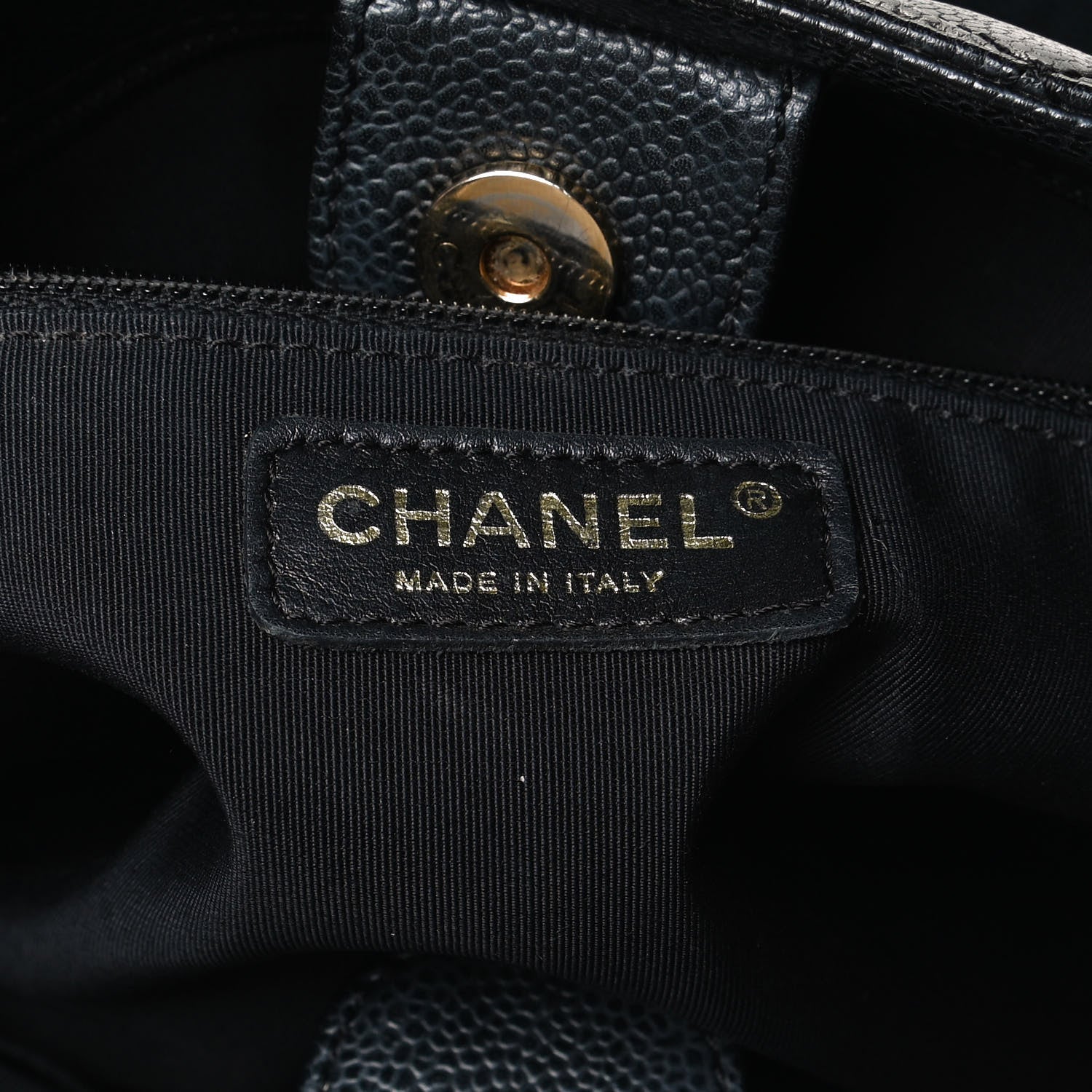 Chanel Caviar Quilted Petit Shopping Tote PST Black 5 of 14
