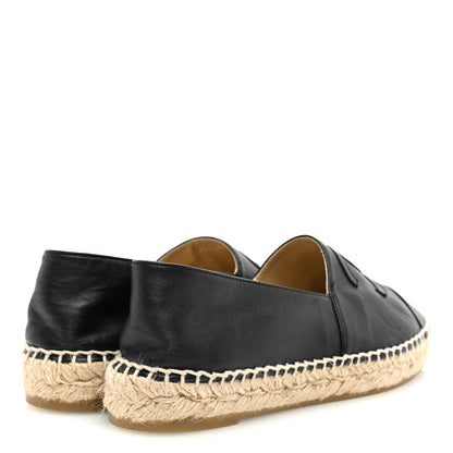 Chanel Lambskin CC Espadrilles 37 Black 4 of 7