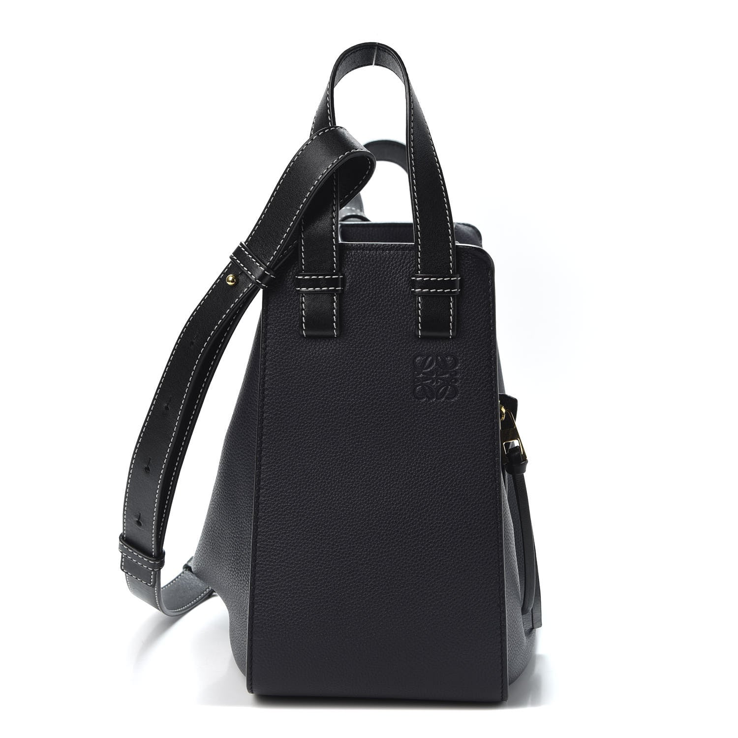 Loewe Calfskin Small Hammock Shoulder Bag Midnight Blue Black 1 of 11