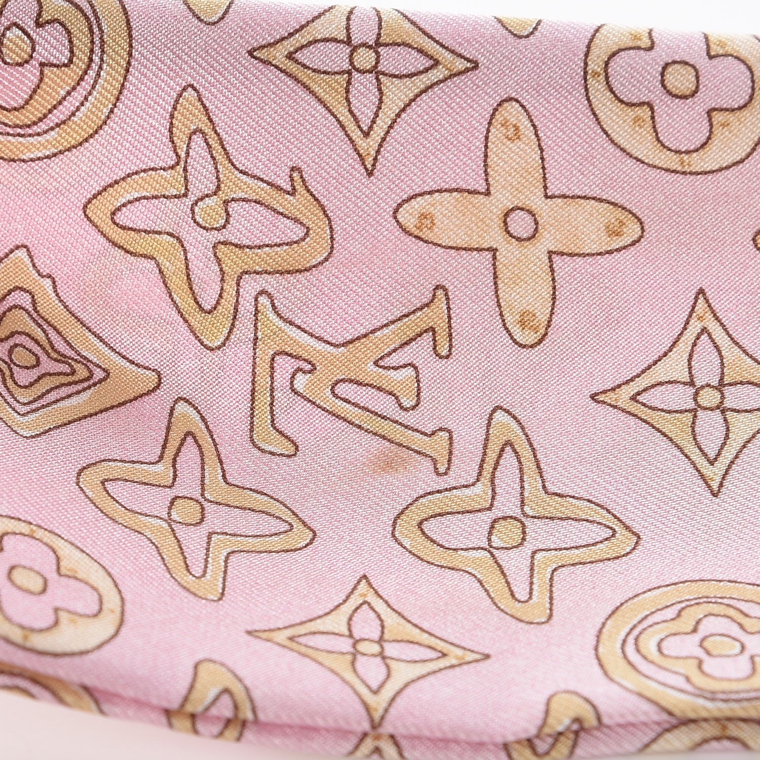 Louis Vuitton Silk Monogram Map Bandeau Prune Petrole 7 of 7