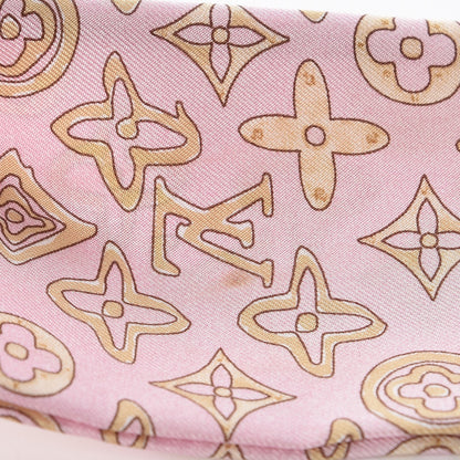 Louis Vuitton Silk Monogram Map Bandeau Prune Petrole 7 of 7