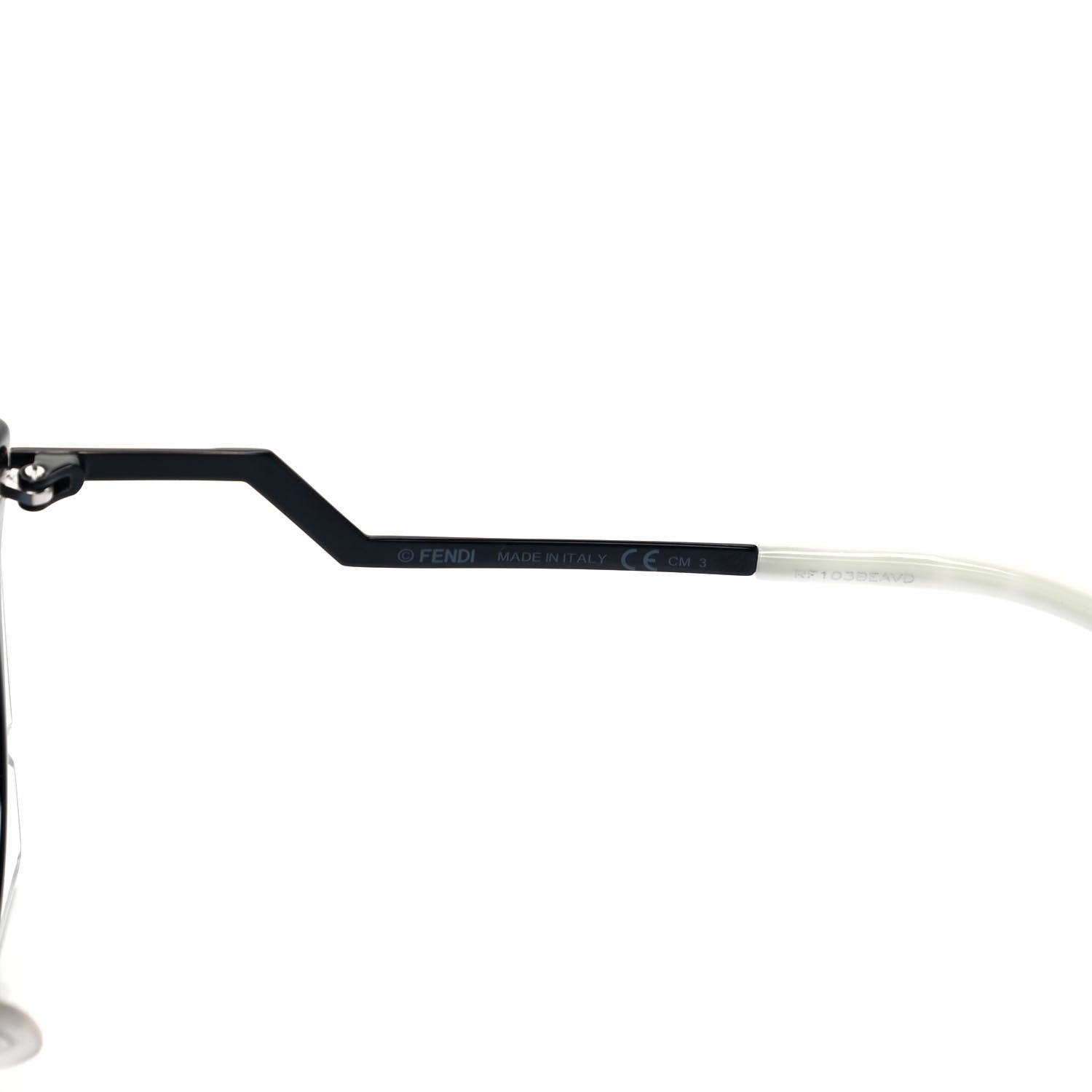 Fendi Cat Eye Orchidea Sunglasses FF 0117/S Crystal Black 6 of 7