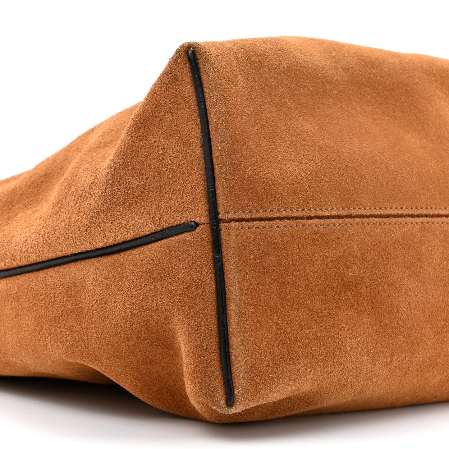 Suede Flamenco Knot Bag Tan