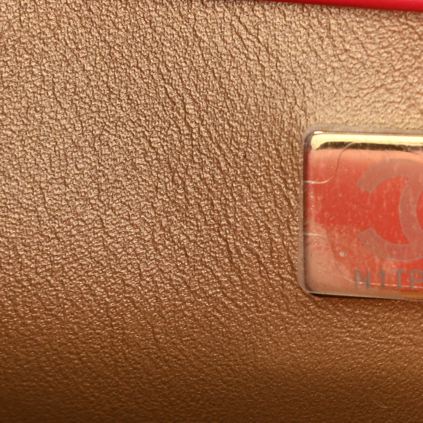 Lambskin Quilted Mini Pearl Crush Flap Red