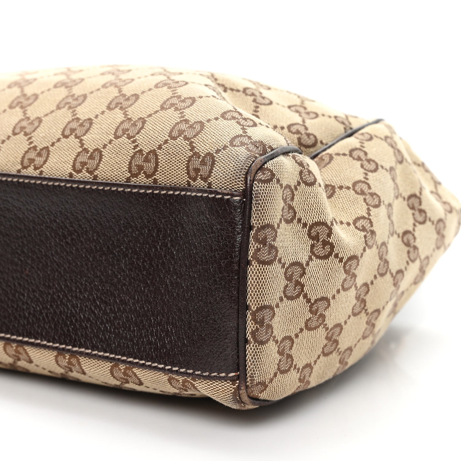Gucci Monogram Medium Charmy Shoulder Bag Dark Brown 10 of 11