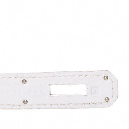 Hermes Taurillon Clemence Birkin 35 White 18 of 44