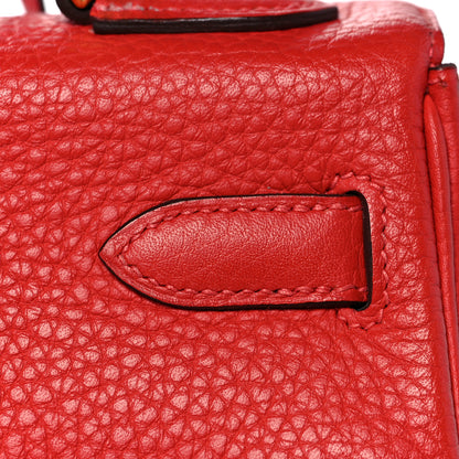 Hermes Taurillon Clemence Kelly Retourne 32 Rouge Casaque 12 of 39