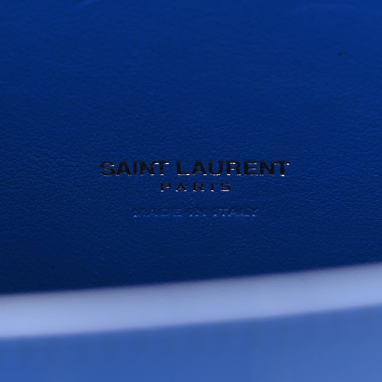 Saint Laurent Calfskin Crocodile Embossed Small Sac De Jour Royal Blue 8 of 12