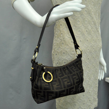 Fendi Zucca Mini Chef Hobo Tobacco 2 of 10