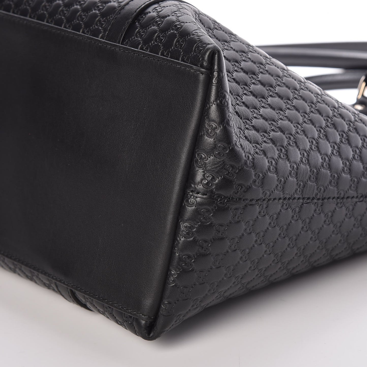 Soft Microguccissima Dome Satchel Black