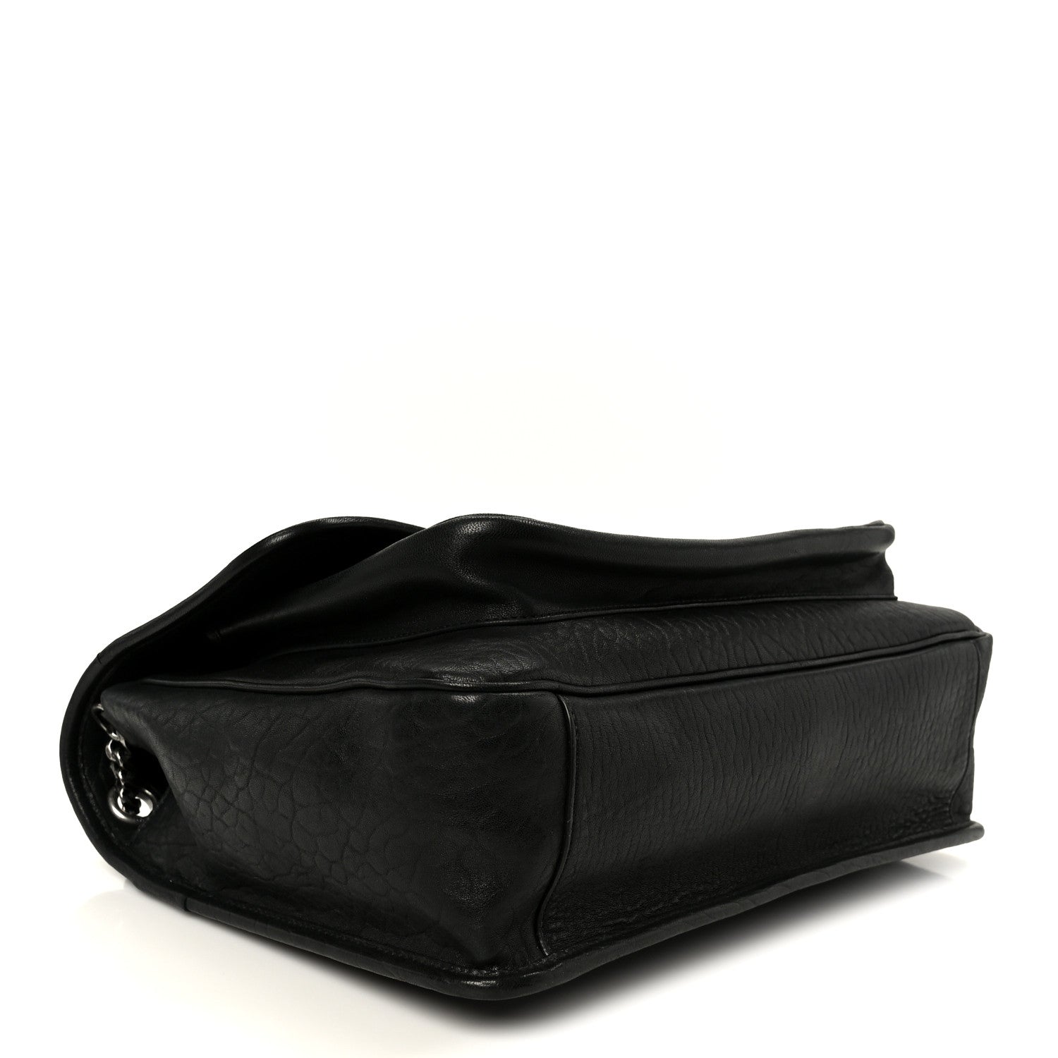 Saint Laurent Grained Lambskin Monogram Large Niki Chain Satchel Black 4 of 11