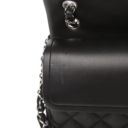 Chanel Lambskin Quilted Jumbo Double Flap Black 11 of 16