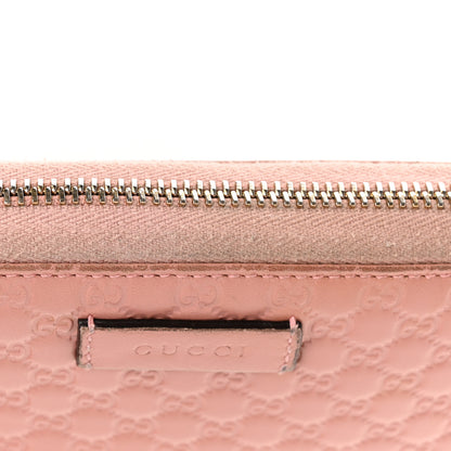 Gucci Soft Microguccissima Zip Around Organizer Wallet Soft Pink 12 of 15