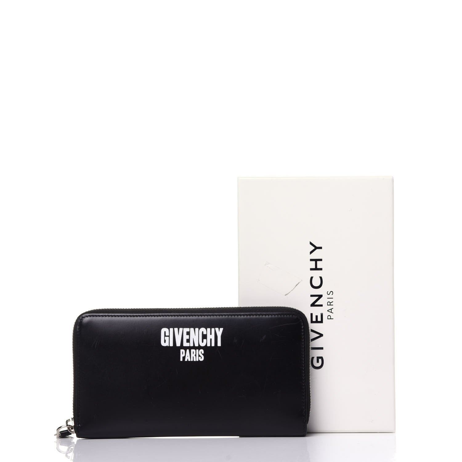 Givenchy Calfskin Logo Zip Around Wallet Black 10 of 10