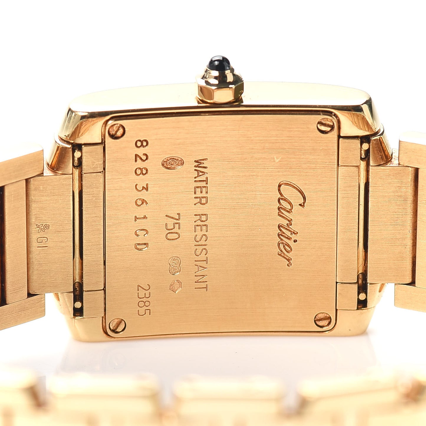 18K Yellow Gold 20mm Tank Francaise Quartz Watch