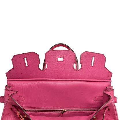 Hermes Ostrich Birkin 35 Fuchsia 10 of 35