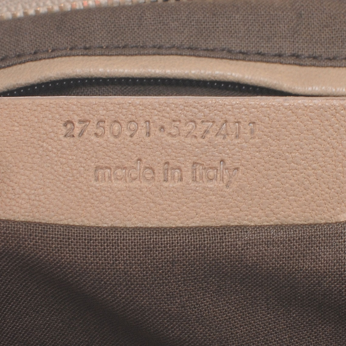 Leather Large Cabas ChYc Beige
