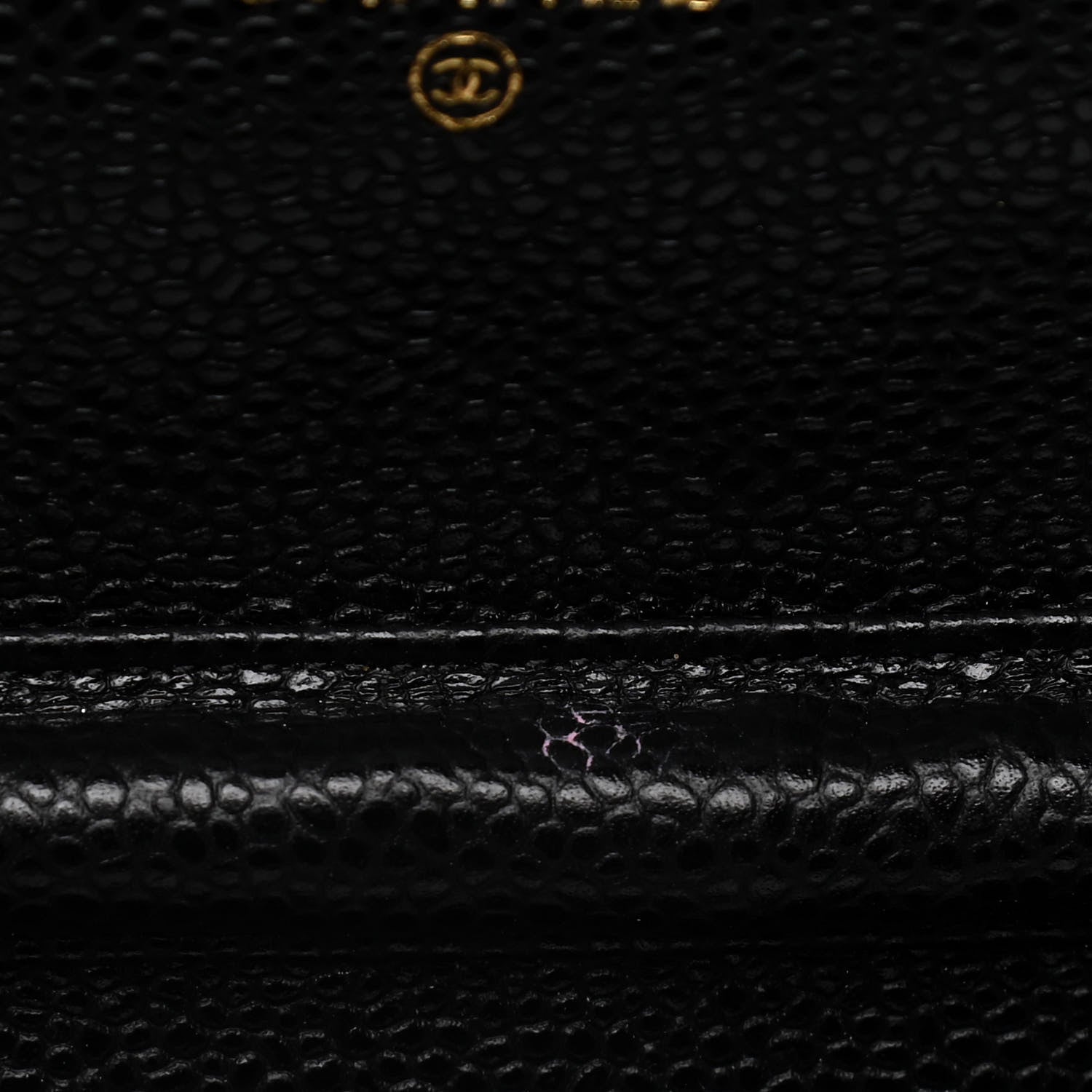 Chanel Caviar Quilted Wallet On Chain WOC Black 10 of 11