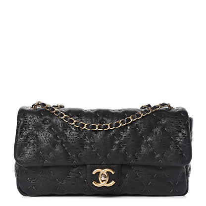 Chanel Caviar Stitched Flap Black 1 of 12