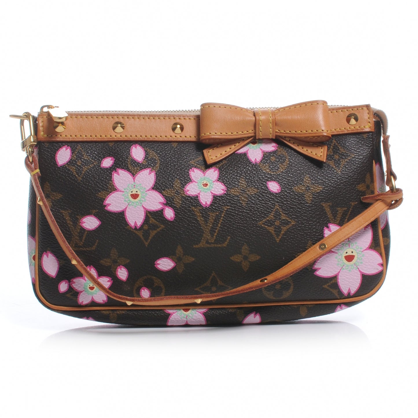 Monogram Cherry Blossom Pochette Accessories Brown