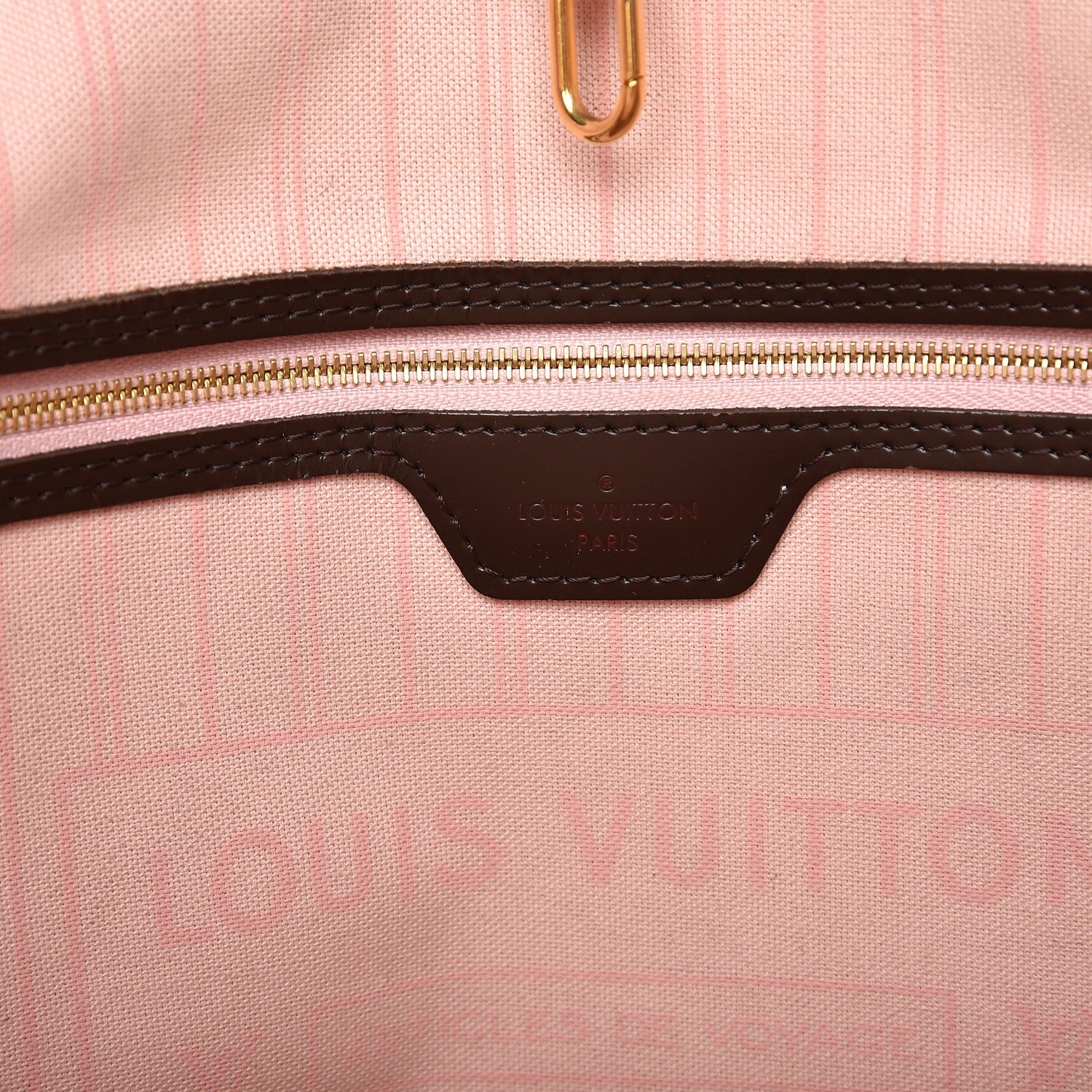 Louis Vuitton Damier Ebene Neo Neverfull MM Rose Ballerine 10 of 16