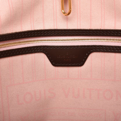 Louis Vuitton Damier Ebene Neo Neverfull MM Rose Ballerine 10 of 16