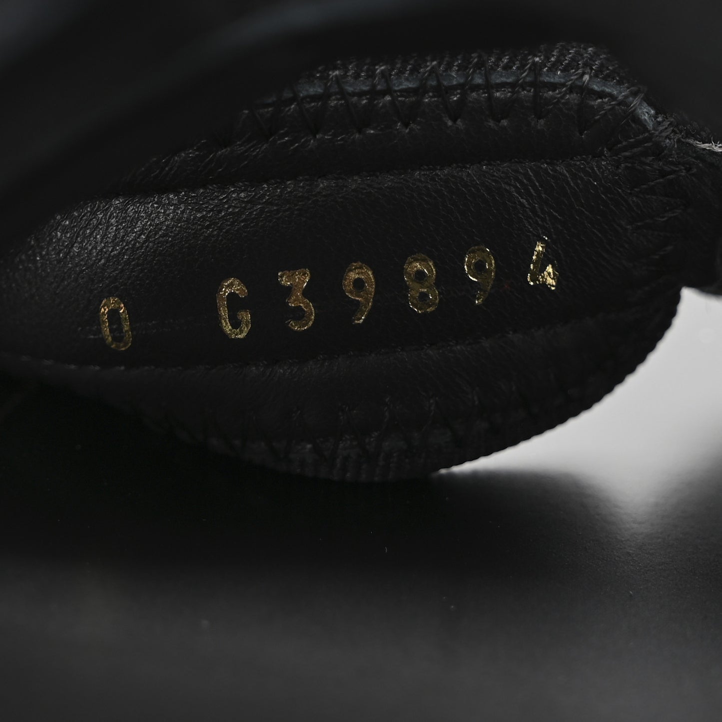 Fabric Metal CC Logo Flat Sandals 36.5 Black