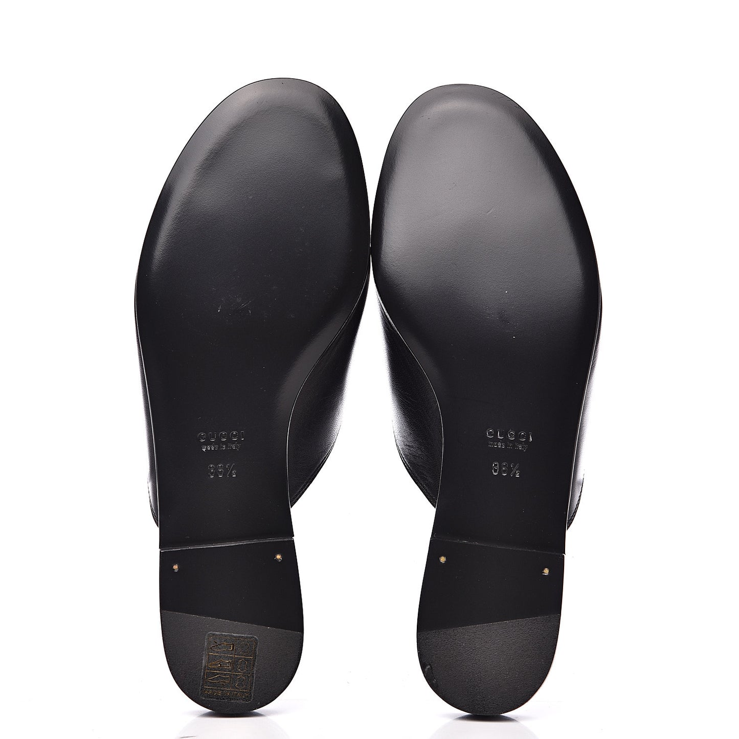 Malaga Kid Horsebit Slide Sandals 36.5 Black