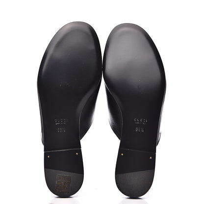 Gucci Malaga Kid Horsebit Slide Sandals 36.5 Black 5 of 10