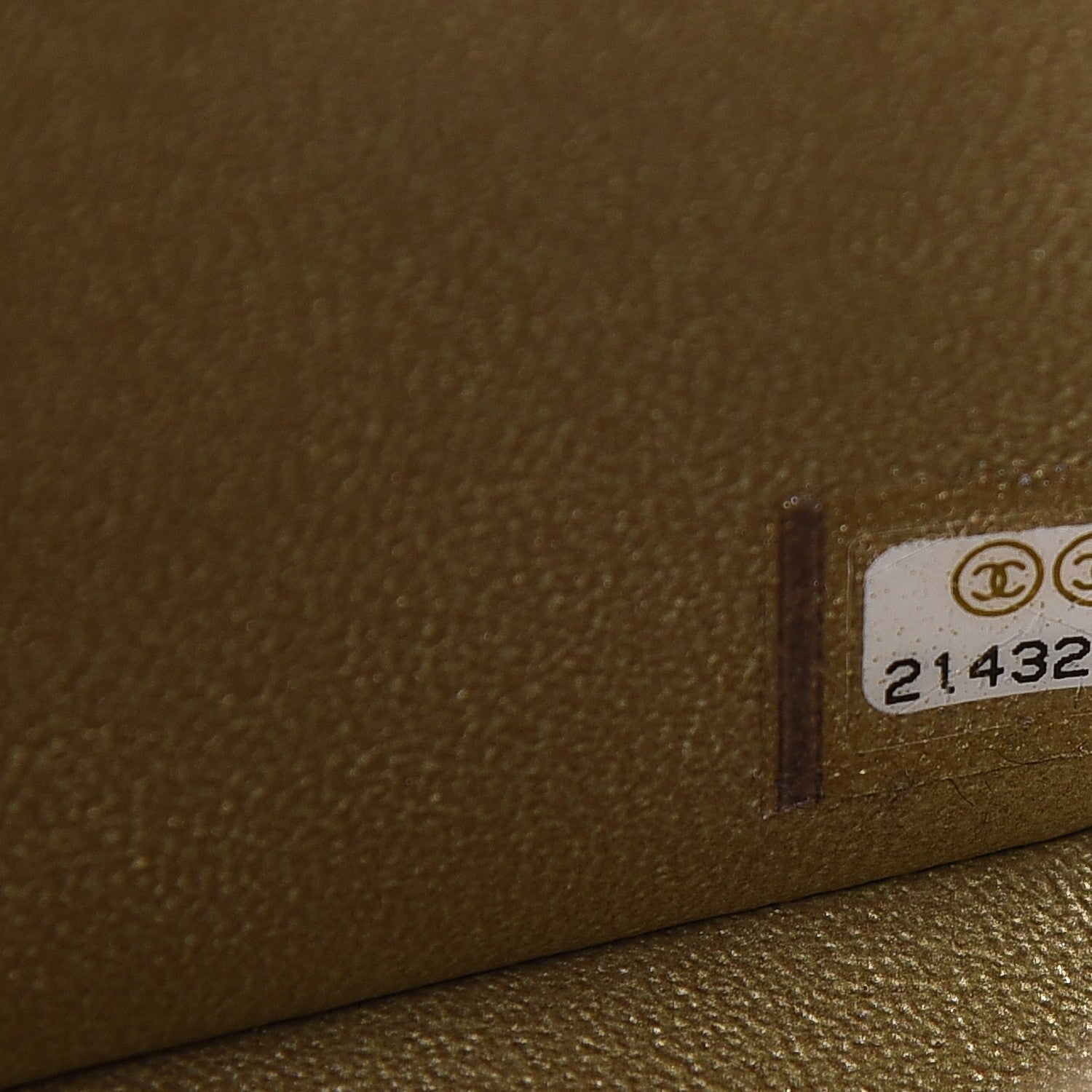 Chanel Metallic Caviar Quilted Mini Square Flap Gold 7 of 9