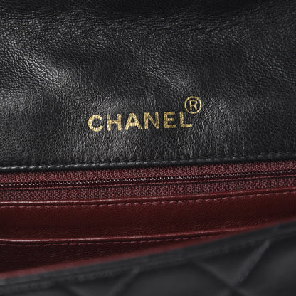 Chanel Lambskin Quilted Medium Single Flap Black 5 of 9
