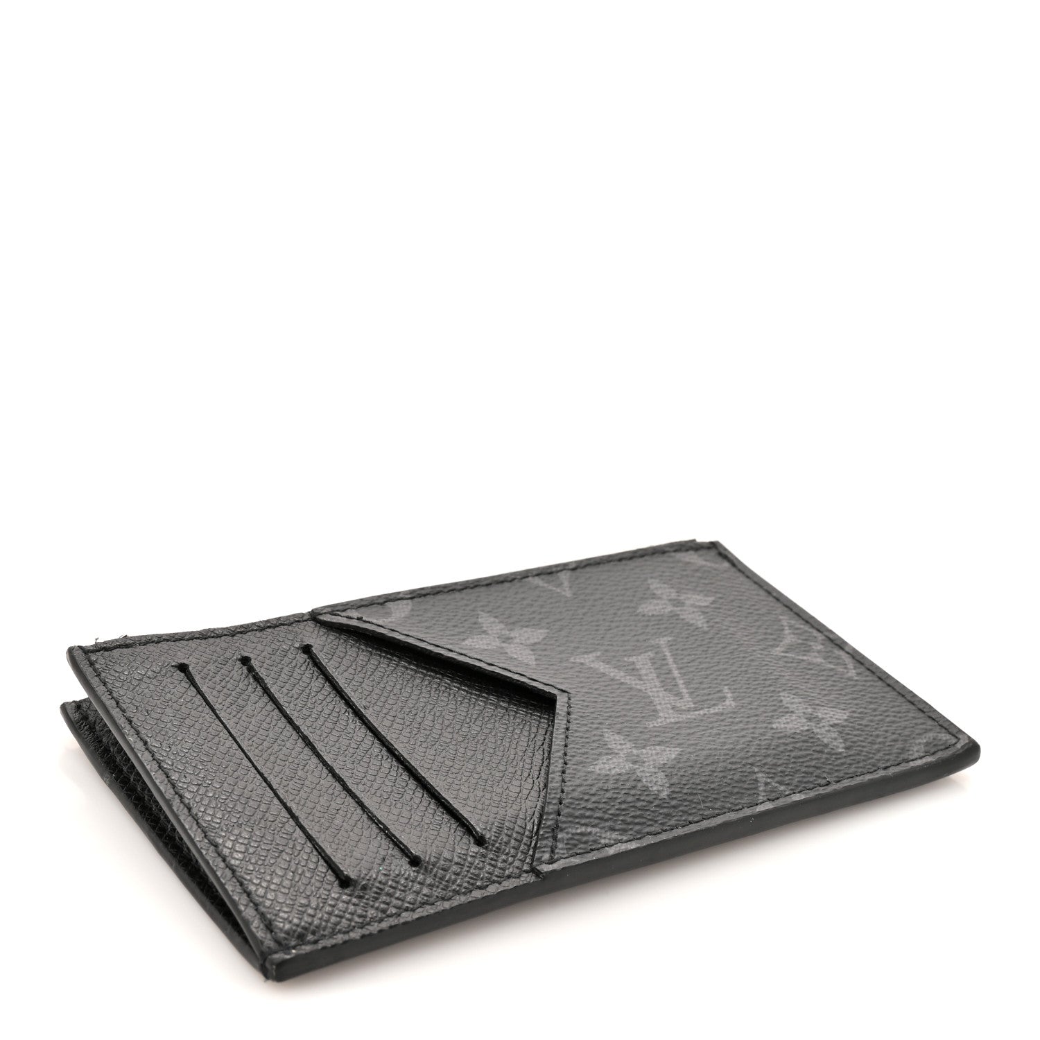 Louis Vuitton Monogram Eclipse Taiga Coin Card Holder 4 of 10