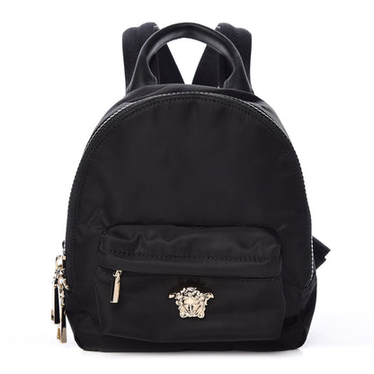 Versace Nylon Mini Palazzo Backpack Black 1 of 8