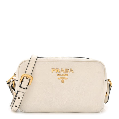 Prada Vitello Daino Camera Crossbody Bianco 1 of 16