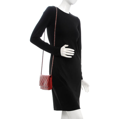 Chanel Caviar Quilted Wallet on Chain WOC Red 2 of 11
