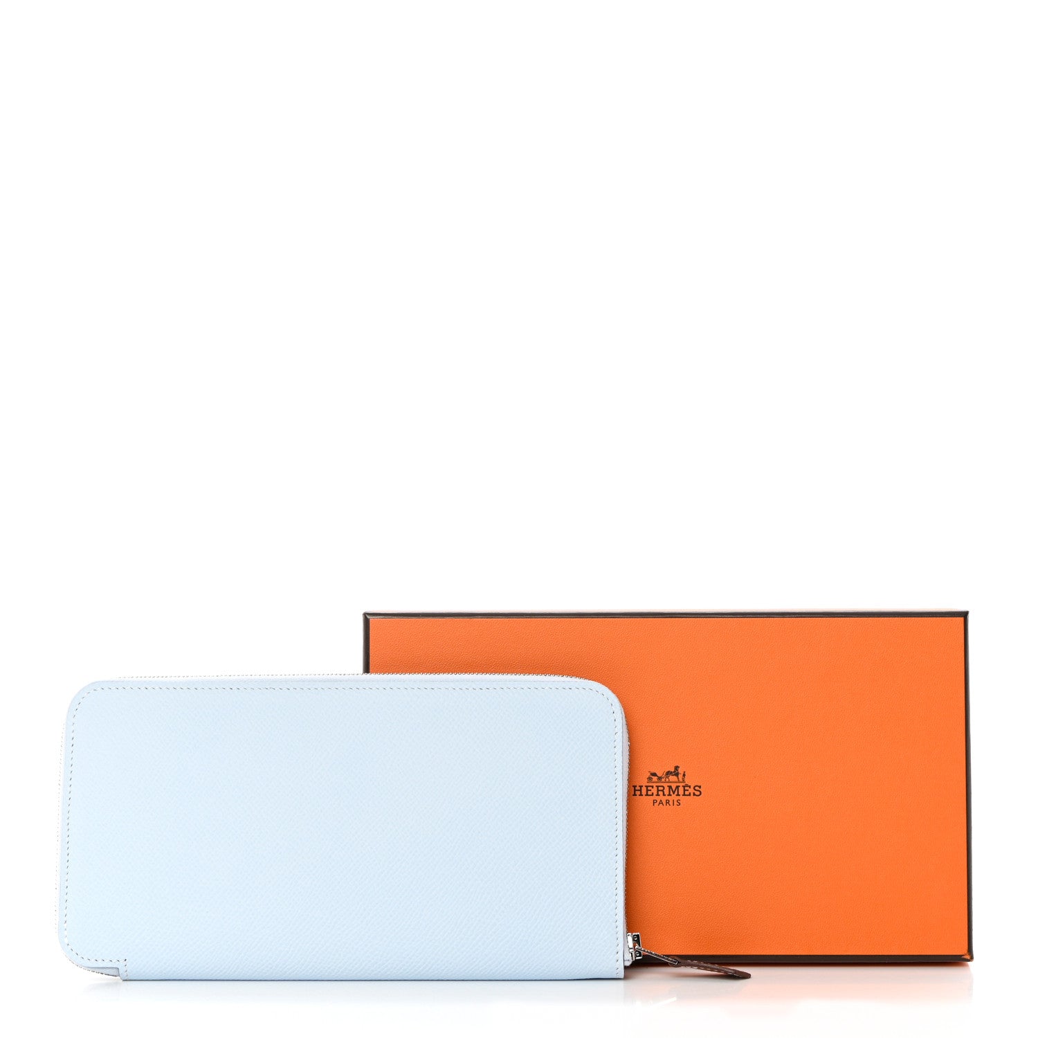 Hermes Epsom Silk'In Wallet Bleu Brume 8 of 8