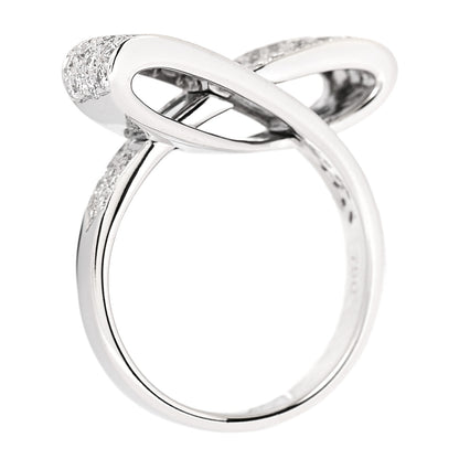 Parker & West by FASHIONPHILE 18K White Gold Diamond 1.26ctw Bow Ring 53 6.25 6 of 10